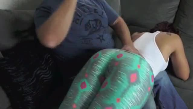 Mouthy Latina Spanked Hard OTK